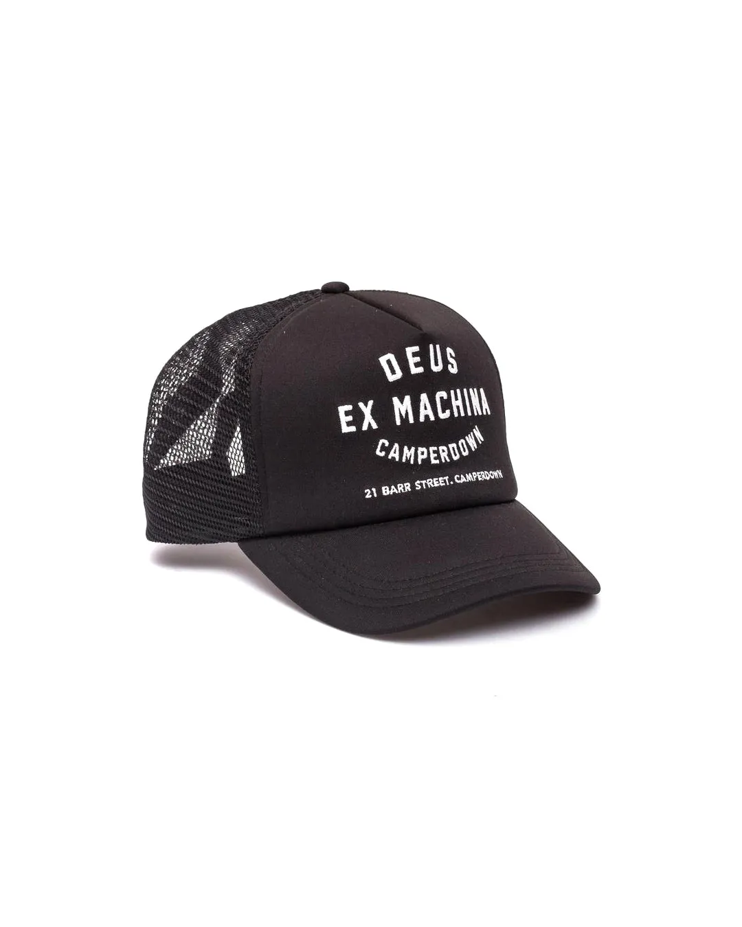 Camperdown Address Trucker - Black sold by Deus Ex Machina