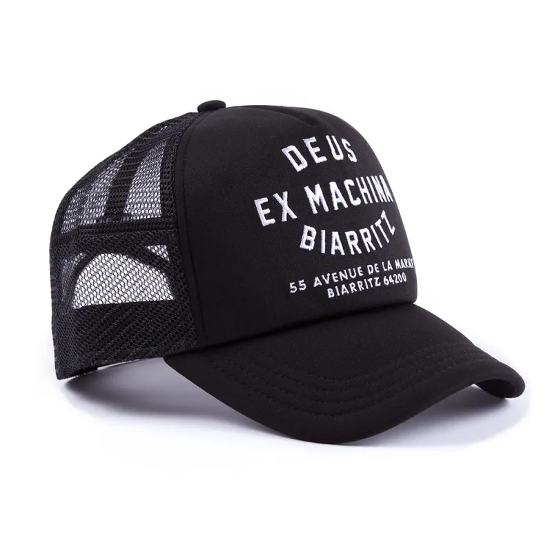 Biarritz Trucker Hat - Black sold by Deus Ex Machina