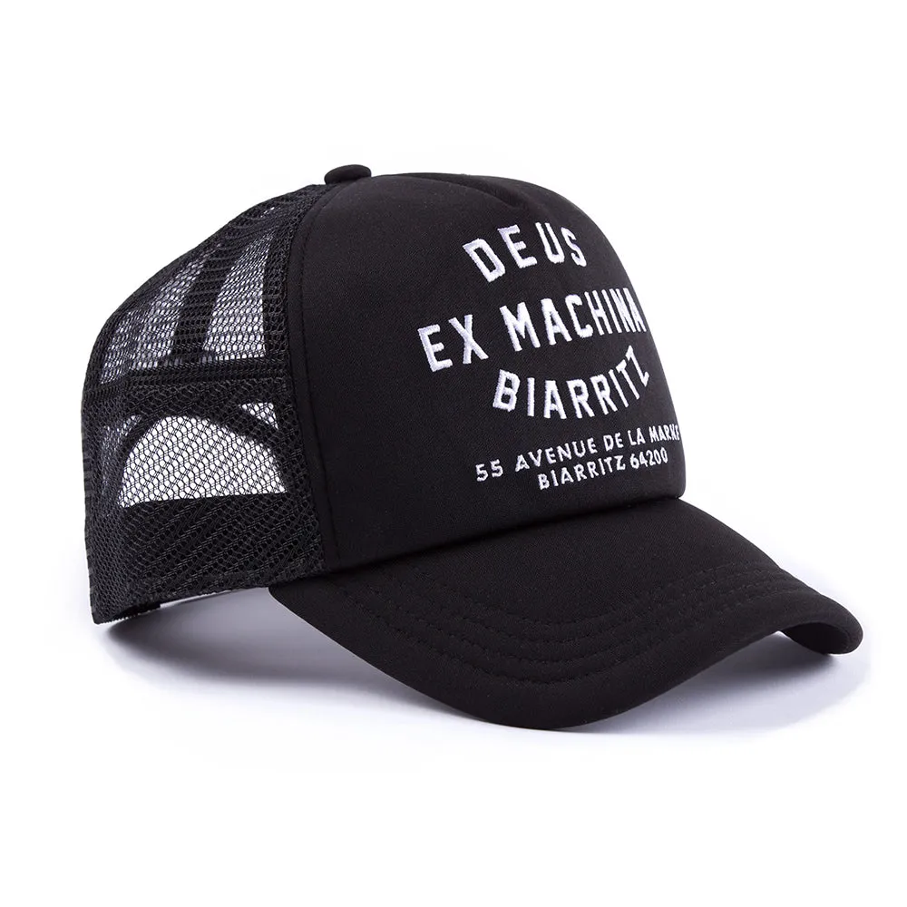 Biarritz Trucker Hat - Black sold by Deus Ex Machina