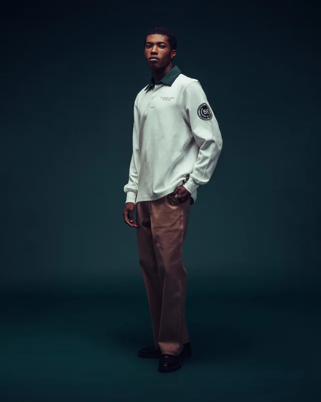 Grand Prix Polo - Vintage White made by Deus Ex Machina
