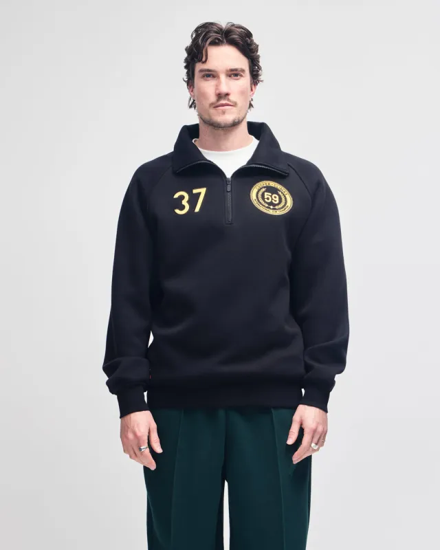Cc 1/4 Zip Fleece - Black made by Deus Ex Machina