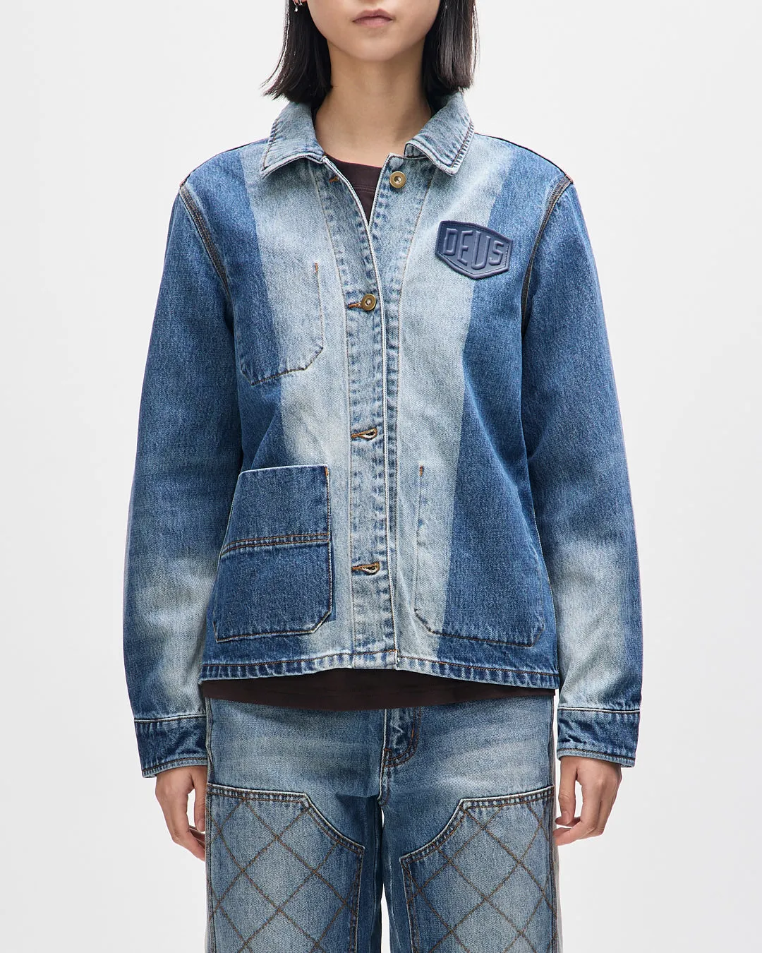 Dayton Denim Jacket - Blue Denim sold by Deus Ex Machina