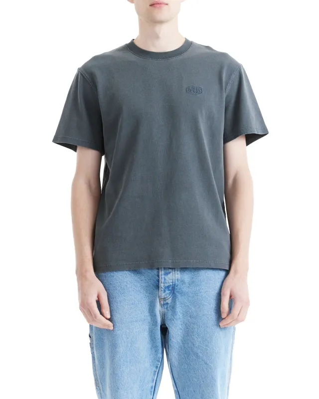 Shield Garment Dyed Tee - Anthracite sold by Deus Ex Machina