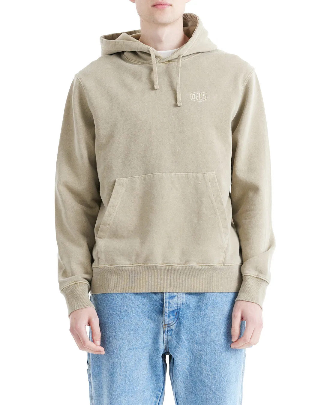 Shield Garment Dyed Hoodie - Safari sold by Deus Ex Machina