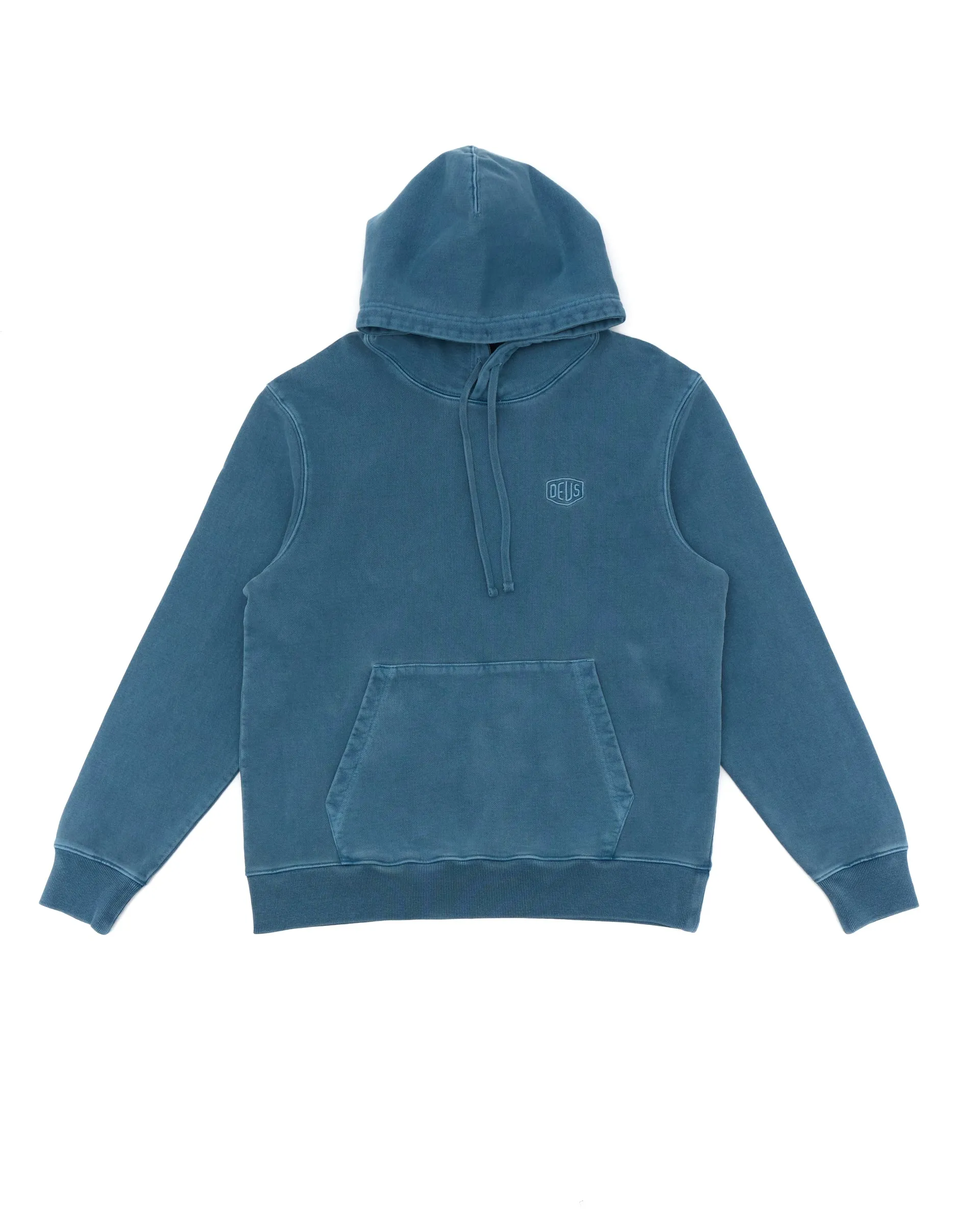 Shield Garment Dyed Hoodie - Legion Blue sold by Deus Ex Machina product image thumbnail 5