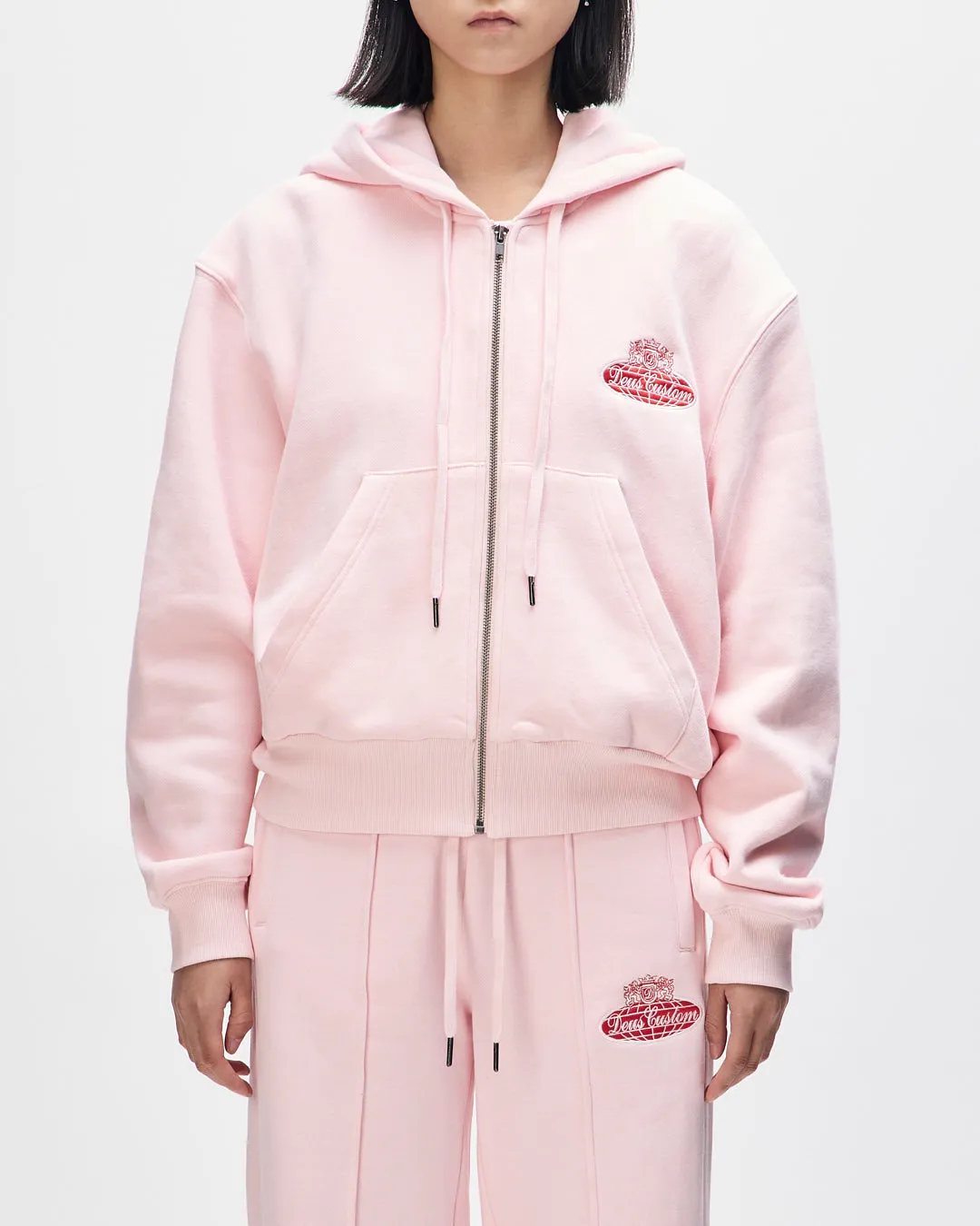 Queens Hoodie - Veiled Pink sold by Deus Ex Machina