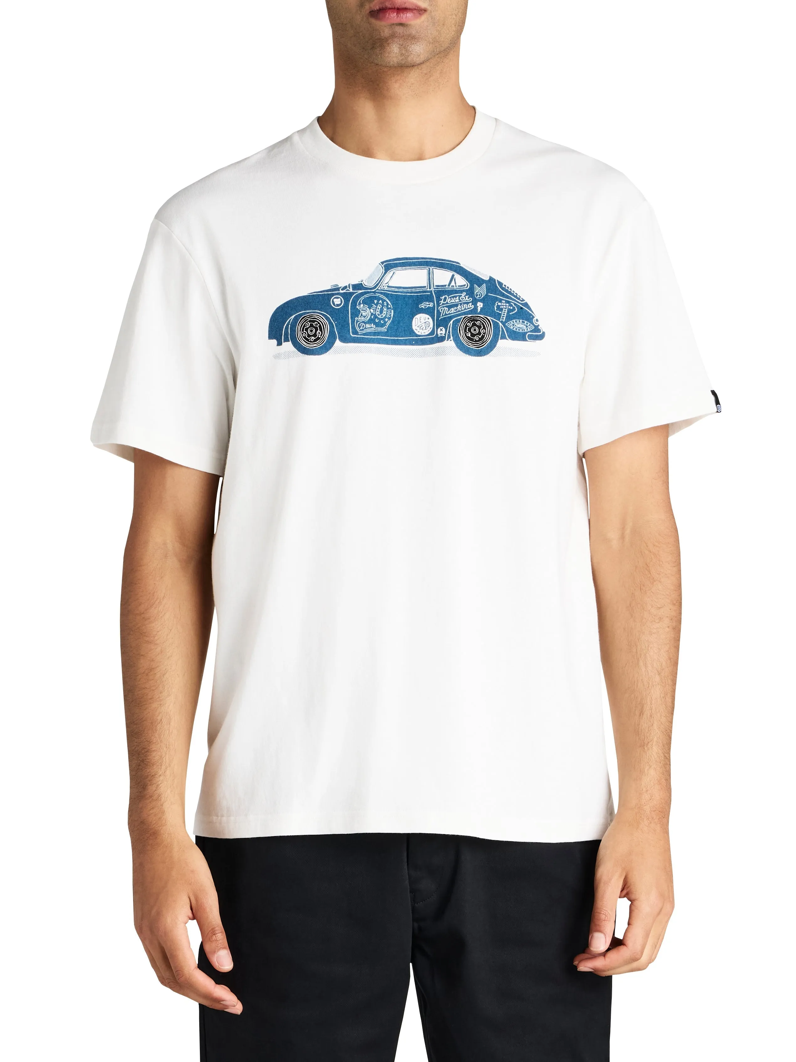 356 Porsche Tee - White sold by Deus Ex Machina