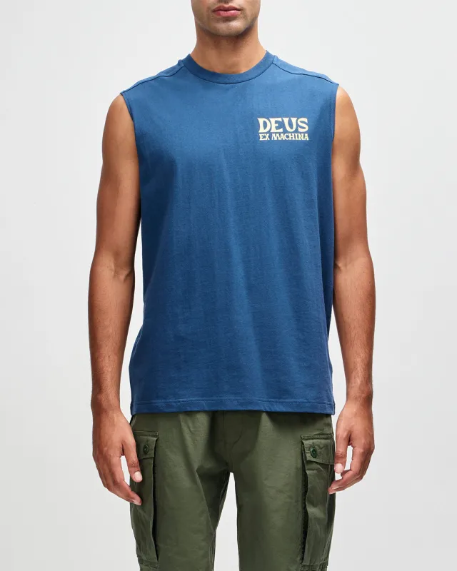 Chinook Muscle - Mechanic Blue sold by Deus Ex Machina