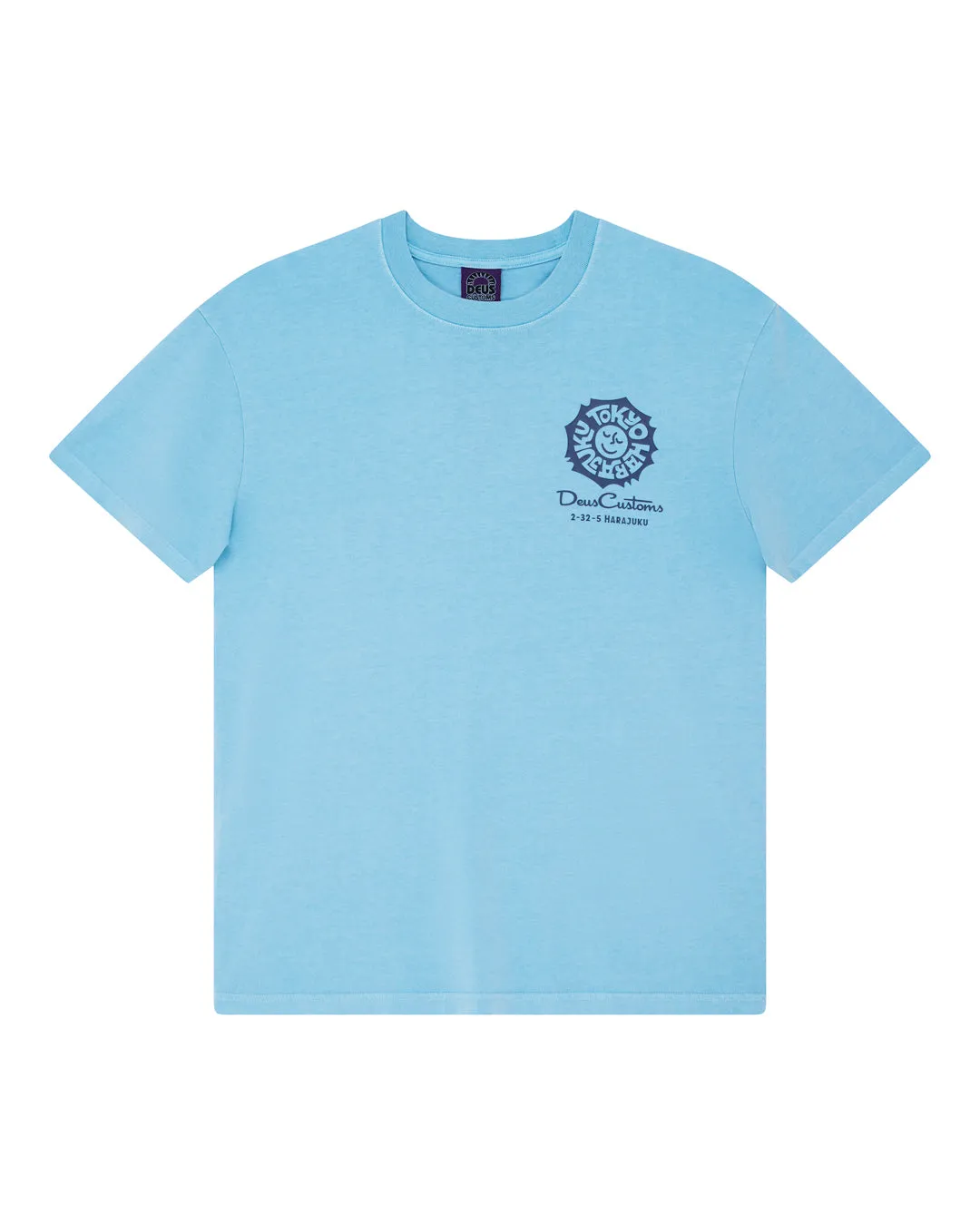 Tokyo Address Tee - Bonnie Blue sold by Deus Ex Machina product image thumbnail 3