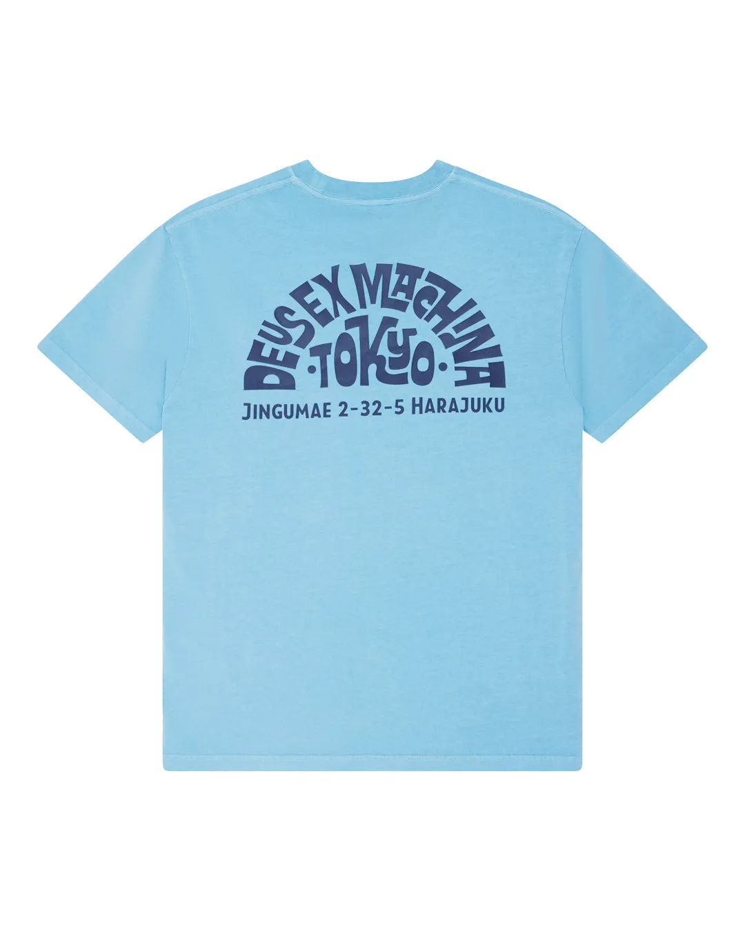 Tokyo Address Tee - Bonnie Blue sold by Deus Ex Machina product image thumbnail 4