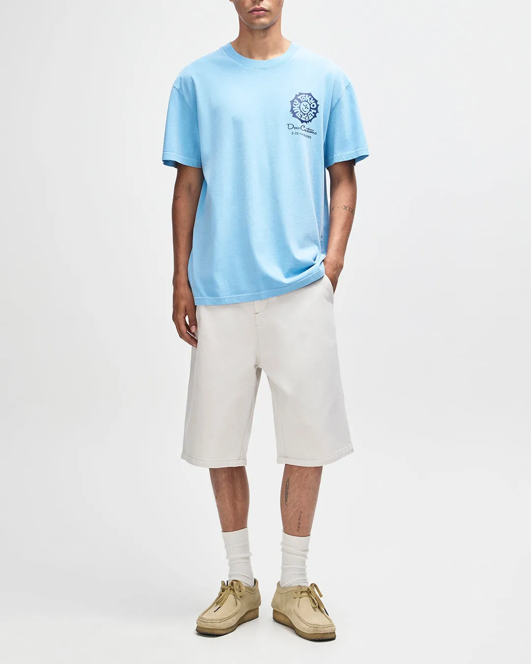 Tokyo Address Tee - Bonnie Blue sold by Deus Ex Machina product image thumbnail 5