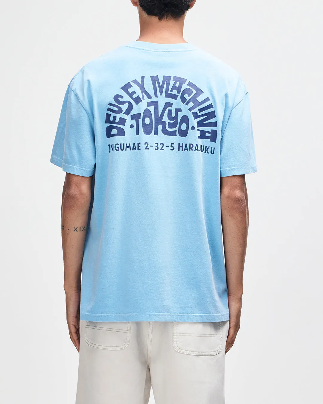 Tokyo Address Tee - Bonnie Blue sold by Deus Ex Machina product image thumbnail 2
