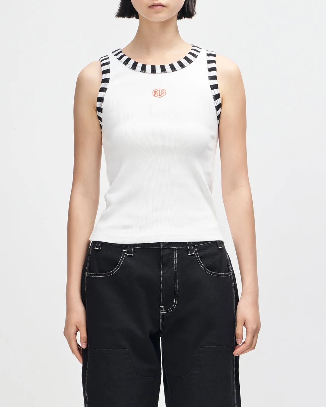 Rally Shield Tank - Antique White sold by Deus Ex Machina