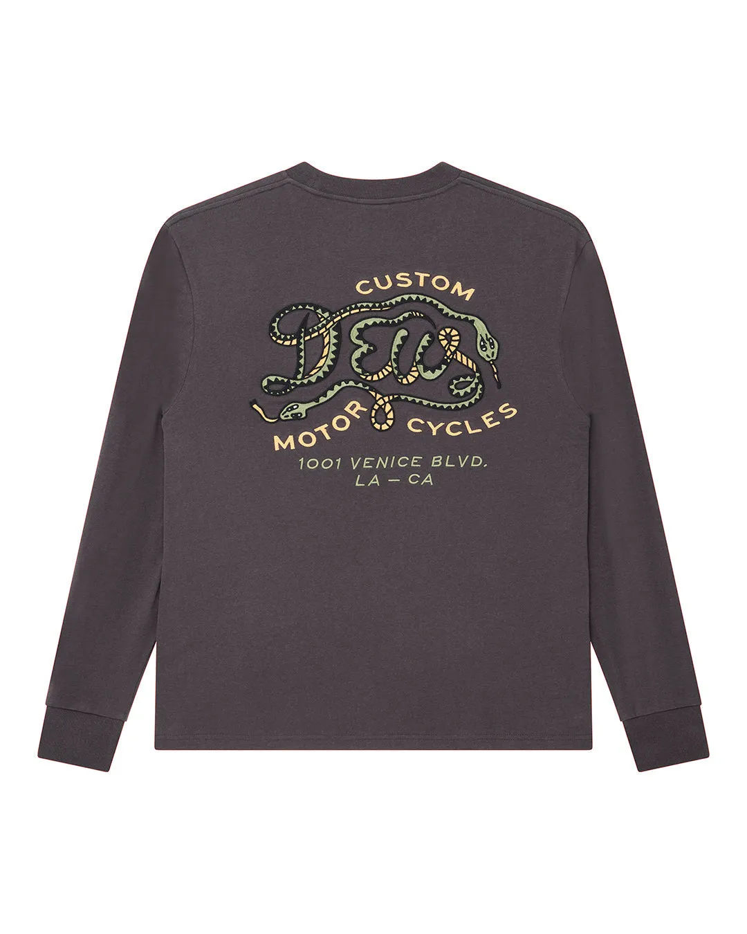 Danger Noodle Ls Tee - Anthracite sold by Deus Ex Machina product image thumbnail 4