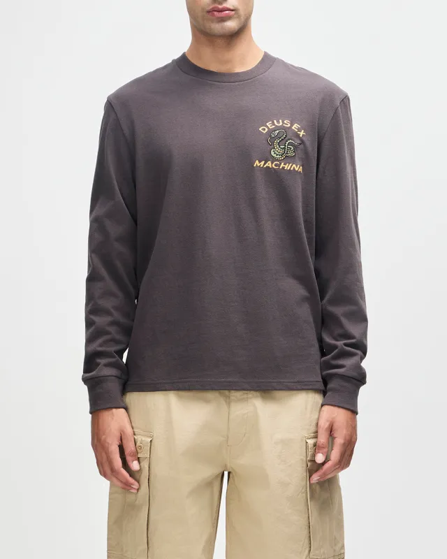 Danger Noodle Ls Tee - Anthracite sold by Deus Ex Machina