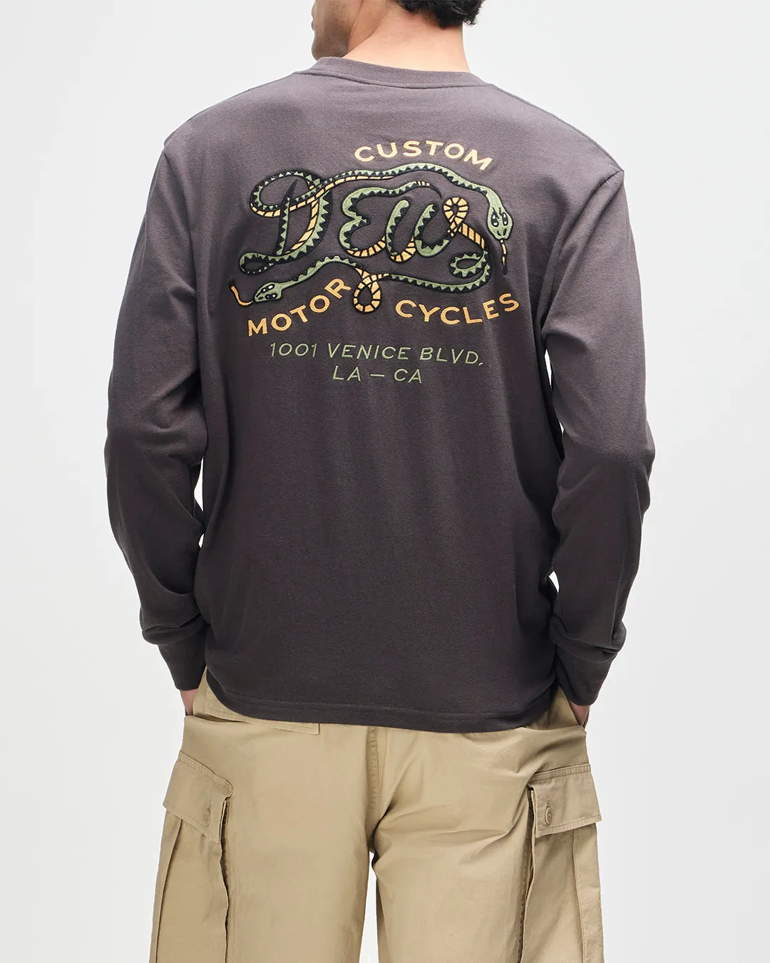 Danger Noodle Ls Tee - Anthracite sold by Deus Ex Machina product image thumbnail 2