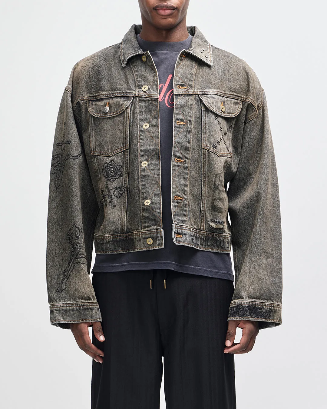 Mephistopheles Noir Jacket - Dirty Anthracite sold by Deus Ex Machina