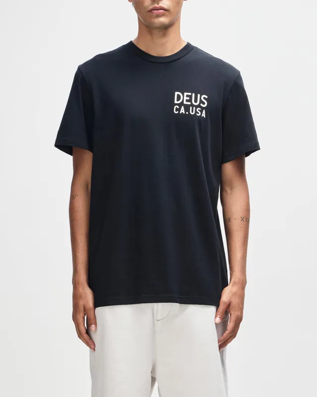 Camber Tee - Black sold by Deus Ex Machina