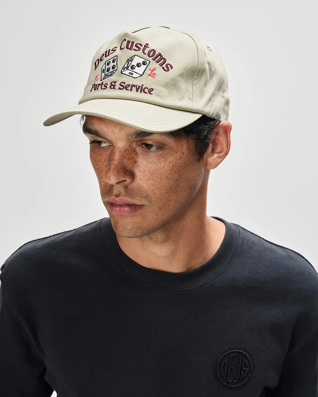 Knucklebones Cap - Olive Green sold by Deus Ex Machina