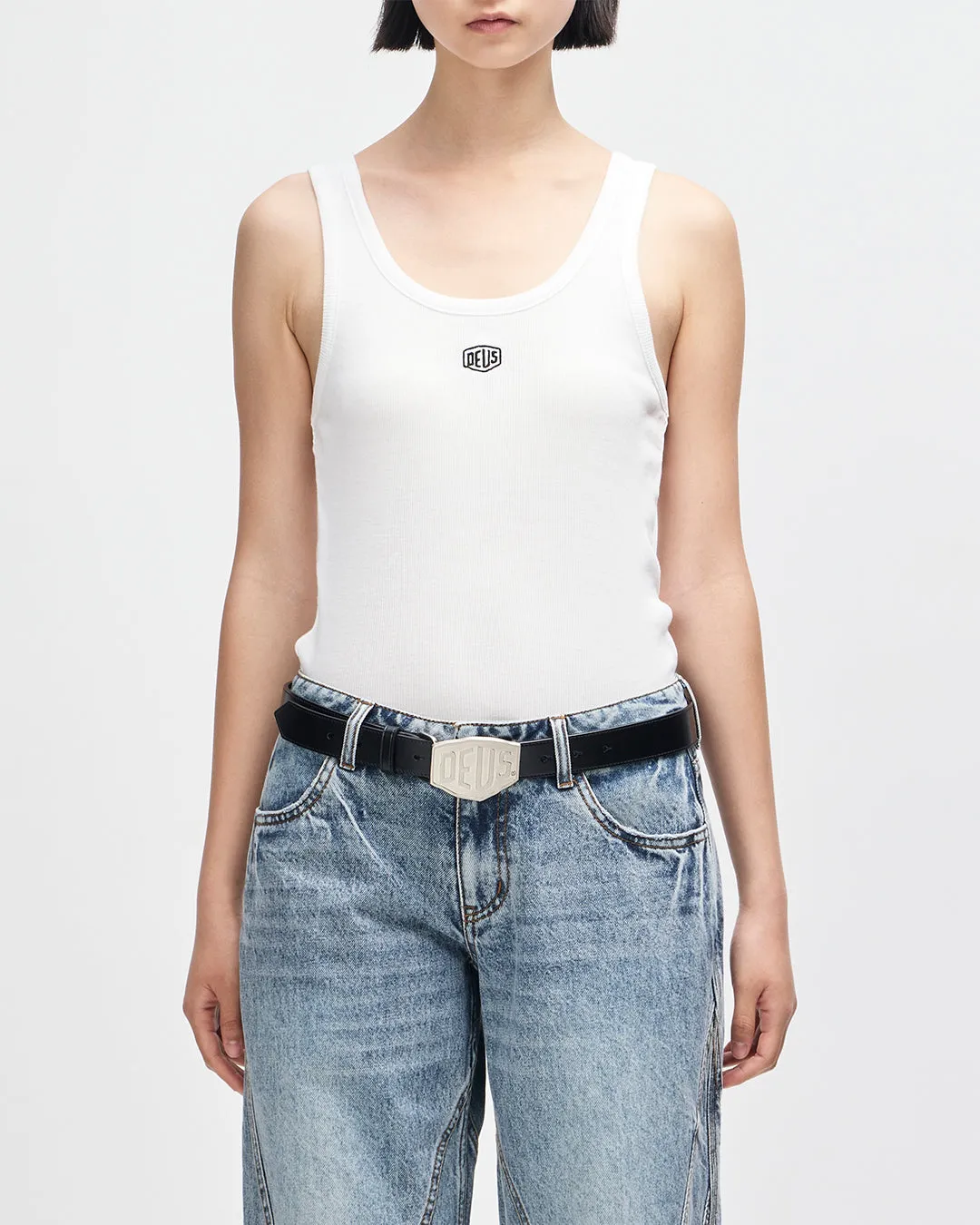 June Shield Tank - Vintage White sold by Deus Ex Machina