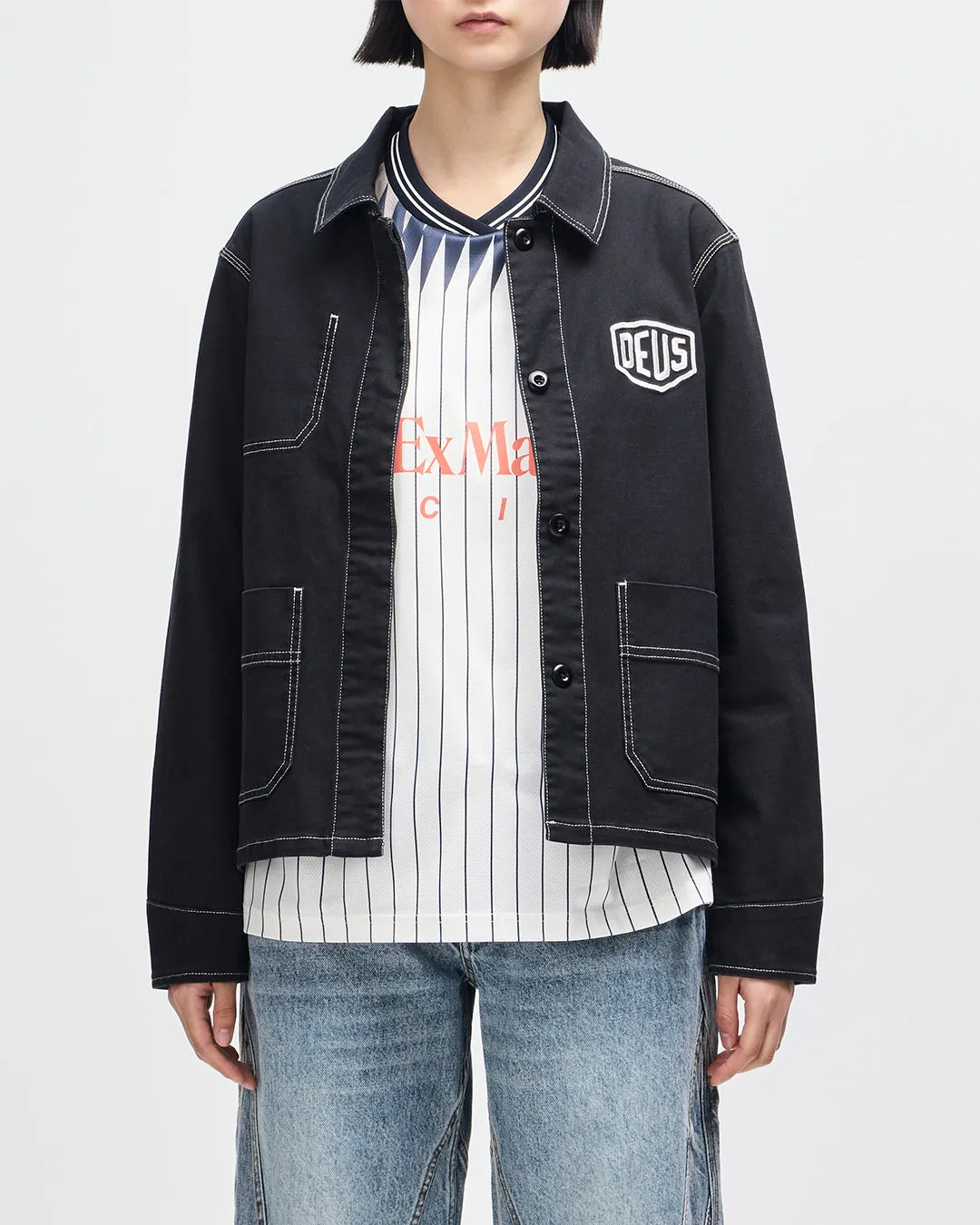 Vulkan Overshirt - Black sold by Deus Ex Machina