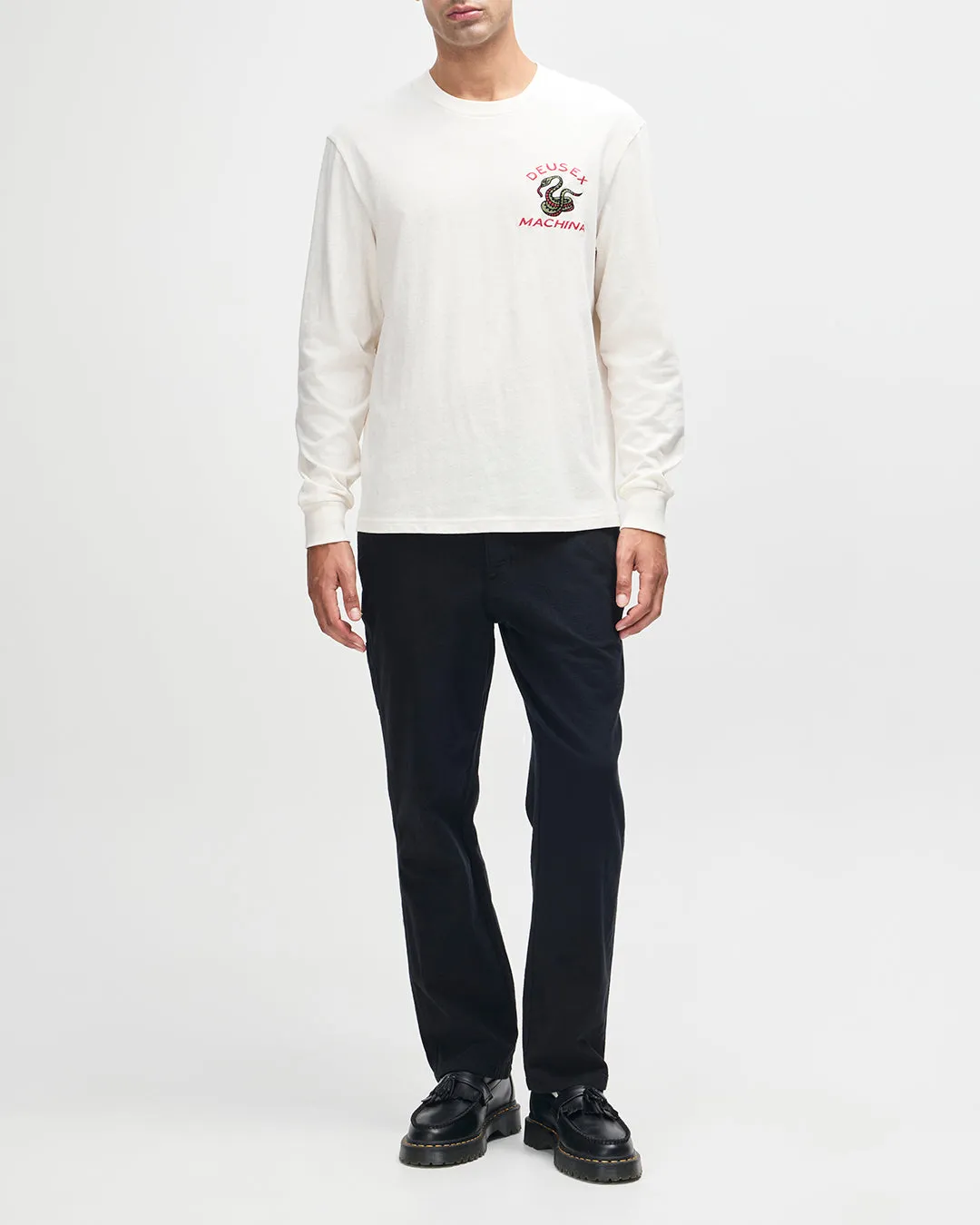 Danger Noodle Ls Tee - Dirty White sold by Deus Ex Machina product image thumbnail 5