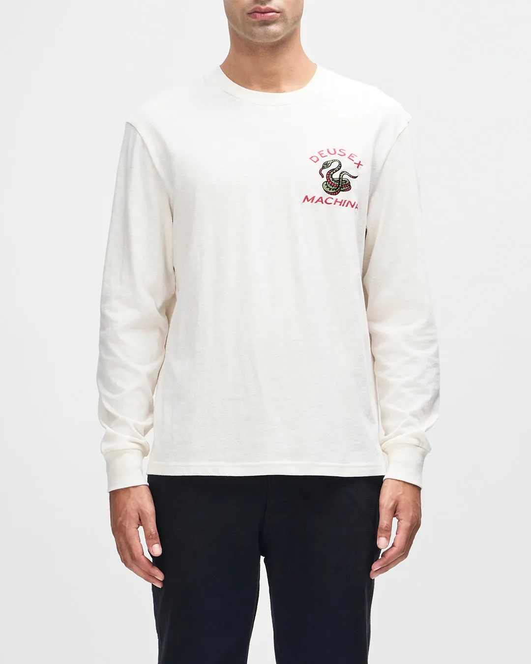 Danger Noodle Ls Tee - Dirty White sold by Deus Ex Machina
