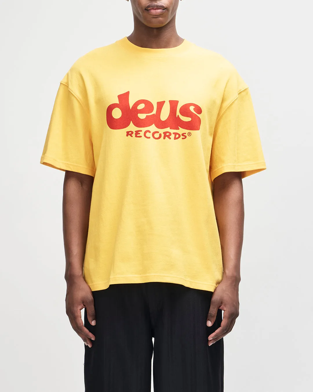 Smile Tee - Citrus Yellow sold by Deus Ex Machina