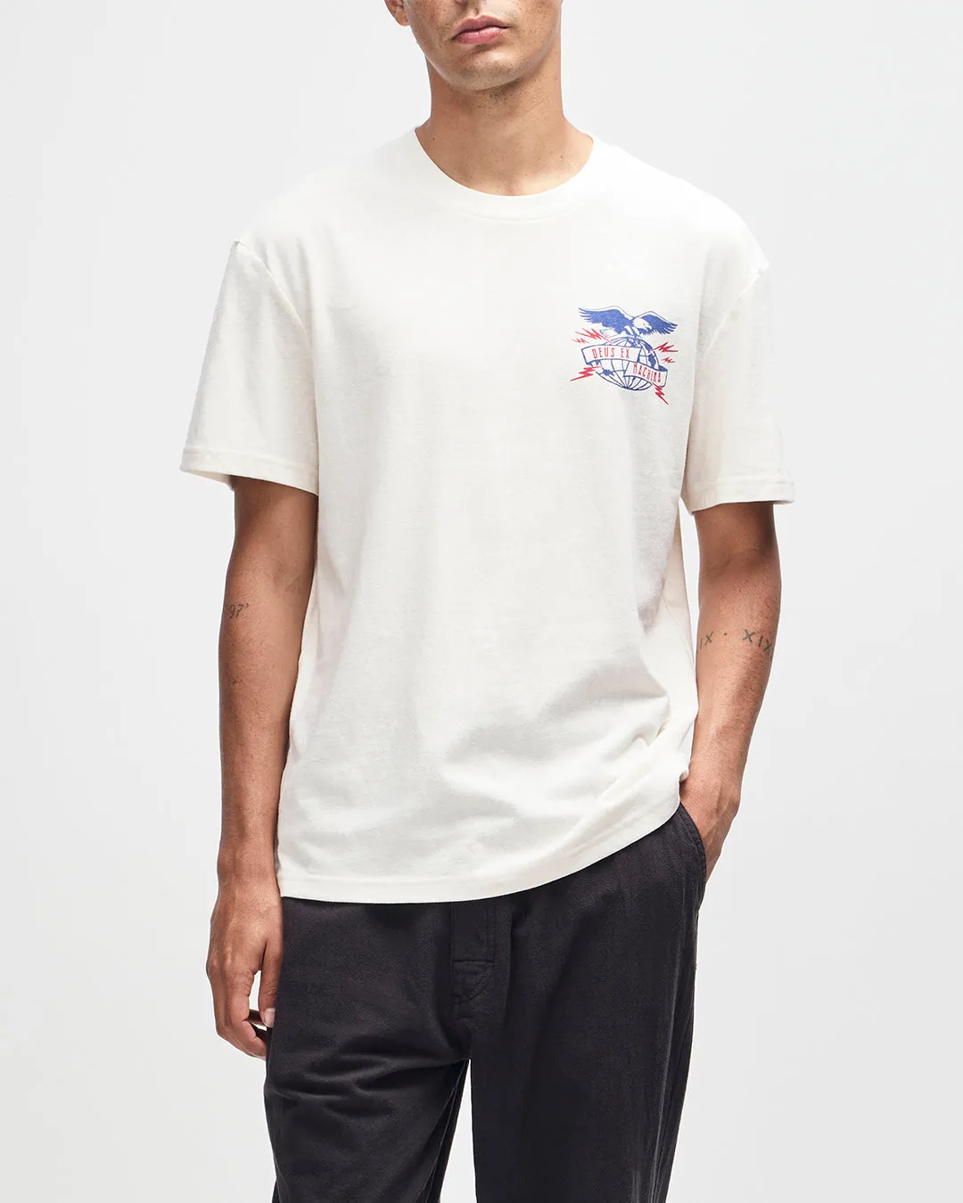 Claw-Some Whizz Tee - Dirty White sold by Deus Ex Machina