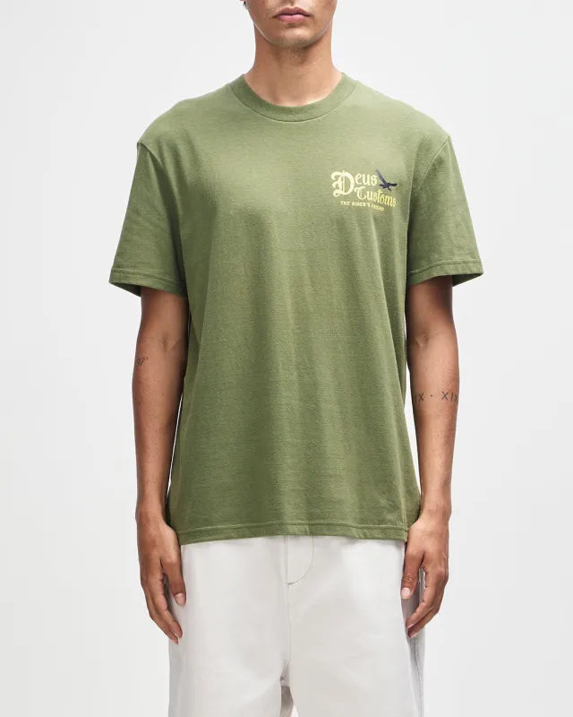 Beep-Beep Tee - Pine Green sold by Deus Ex Machina