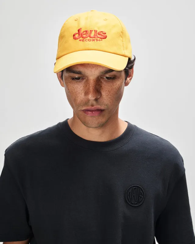 Smile Dad Cap - Citrus Yellow sold by Deus Ex Machina