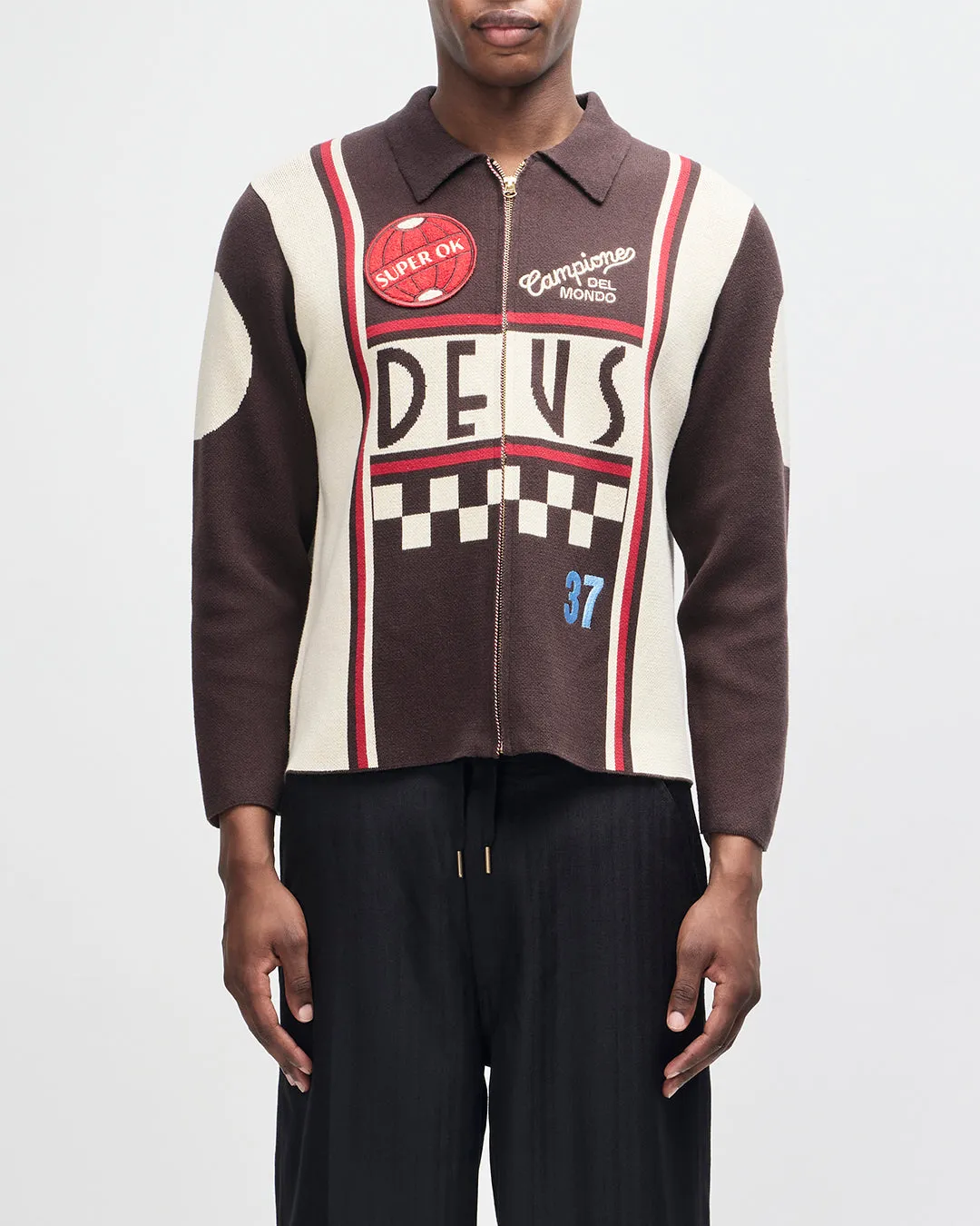 Monte Carlo Knit Cardigan - Java Brown sold by Deus Ex Machina product image thumbnail 2