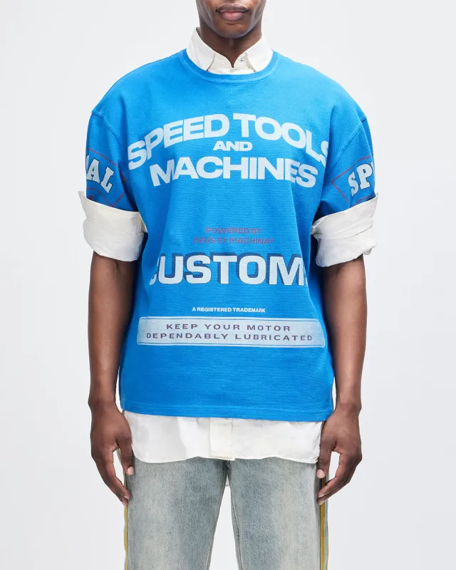 Flohmarkt Oversized Tee - Daphne Blue sold by Deus Ex Machina