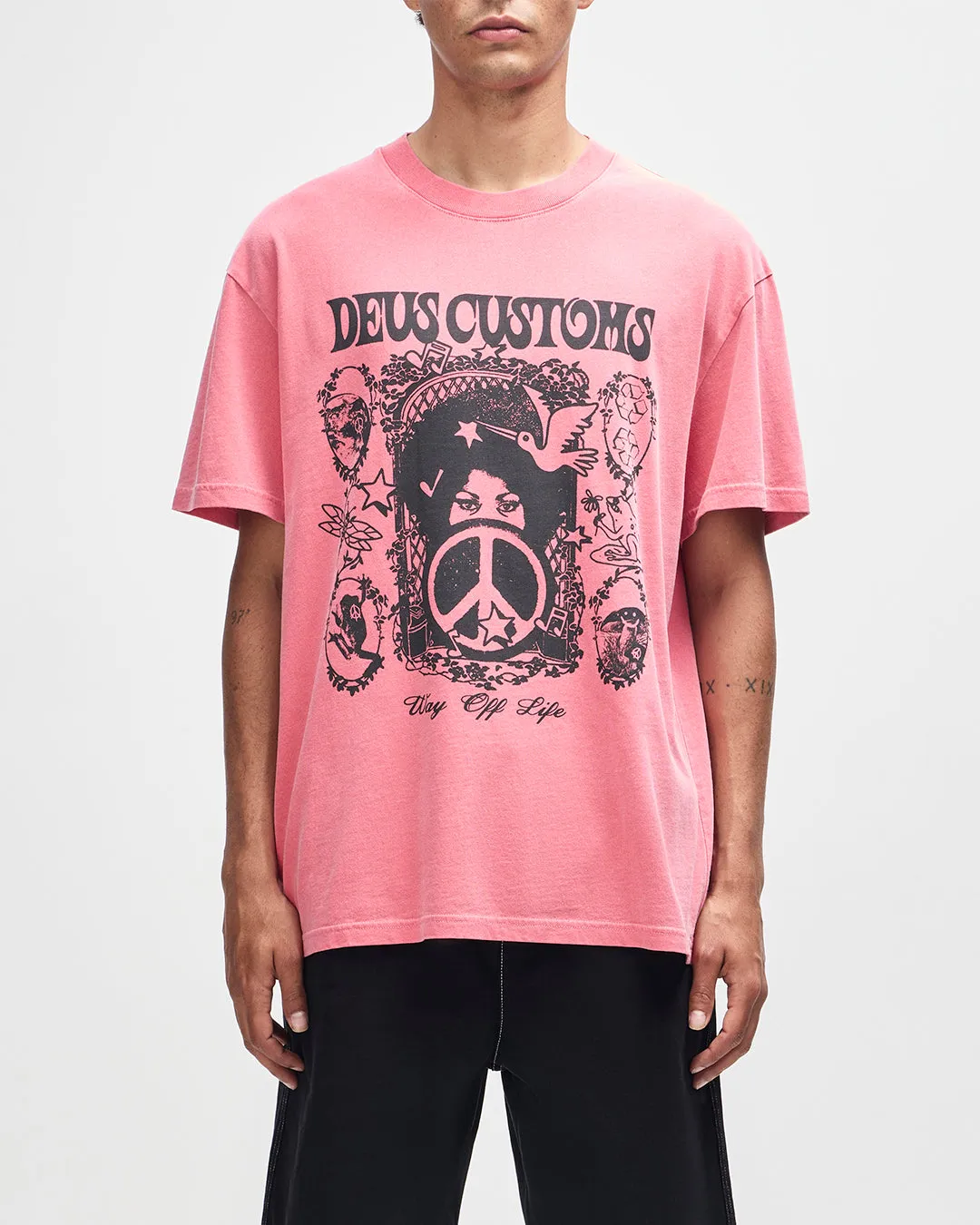 Mother-Earth Tee - Melon Red sold by Deus Ex Machina
