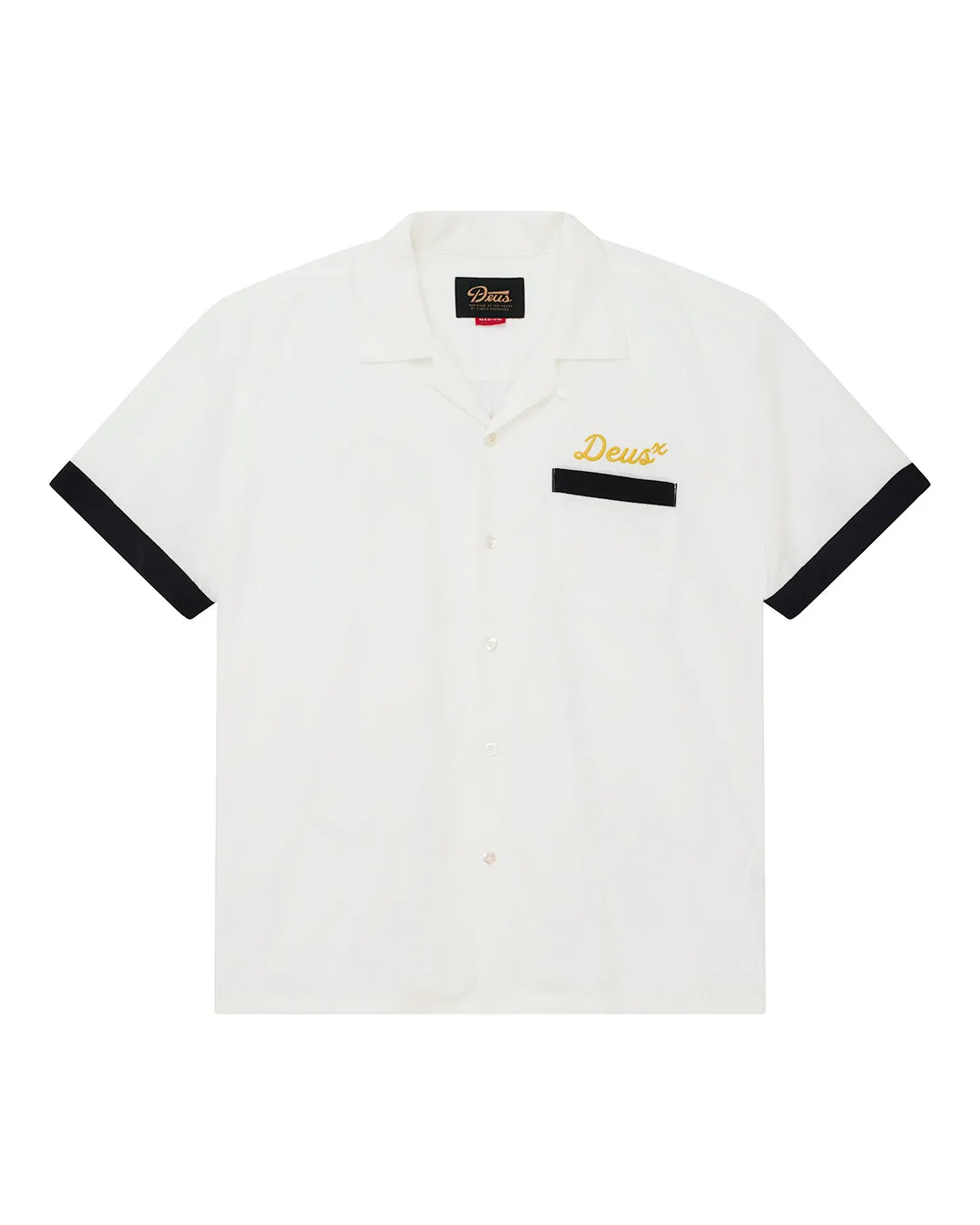 Hisssterical Bowling Shirt - Vintage White sold by Deus Ex Machina product image thumbnail 3