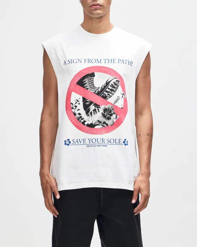 Save Your Sole Muscle - Vintage White made by Deus Ex Machina