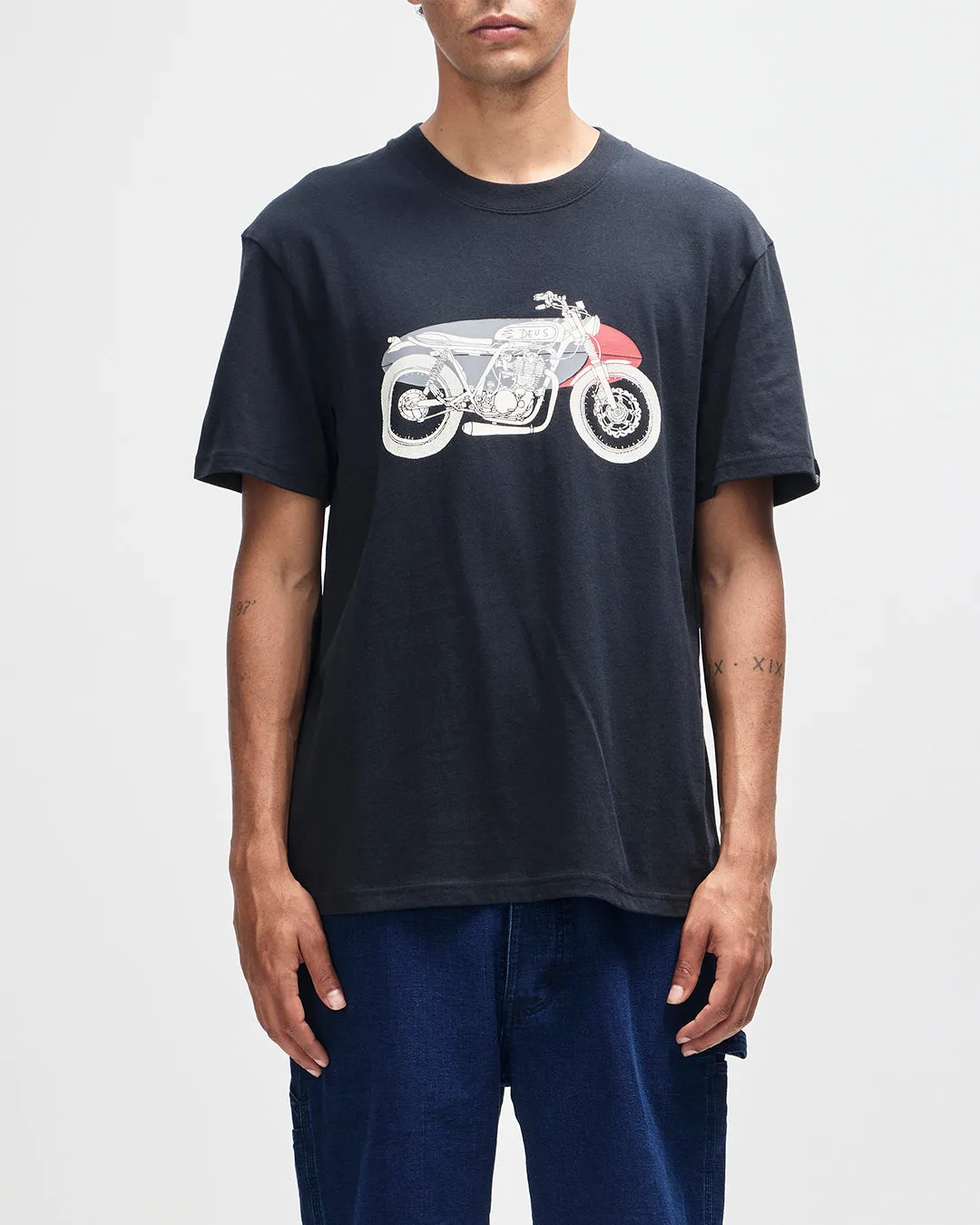 Drovers Dog Tee - Black sold by Deus Ex Machina