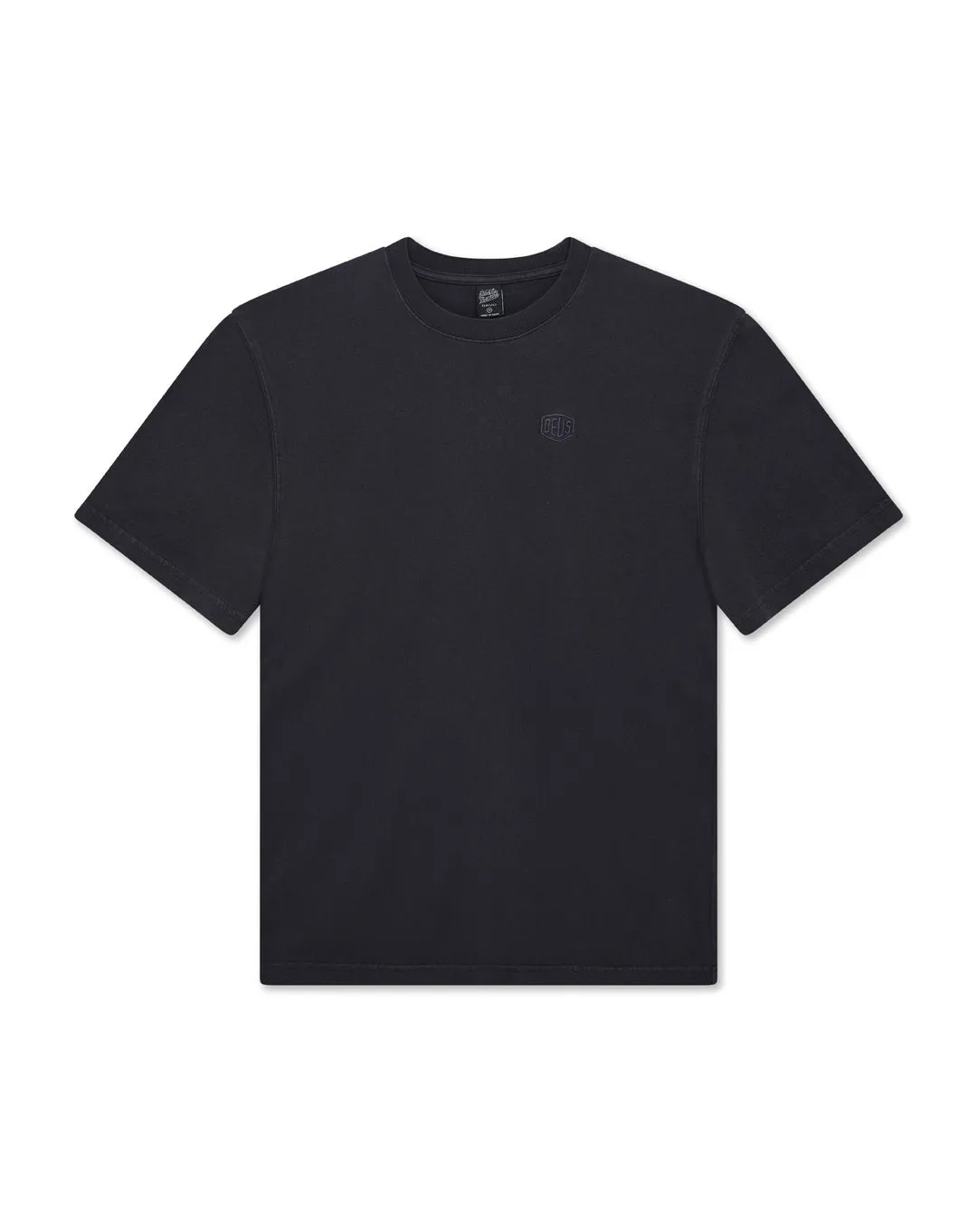 Shield Garment Dyed Tee - Black sold by Deus Ex Machina