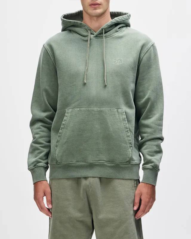 Shield Garment Dyed Hoodie - Cypress Green made by Deus Ex Machina