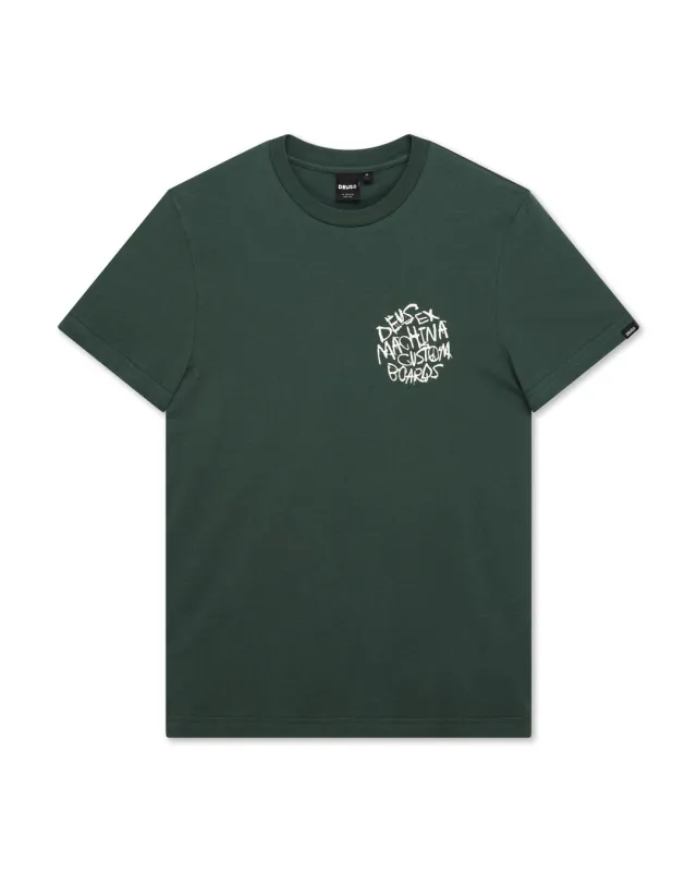 Scrambler Tee - Hunter Green made by Deus Ex Machina