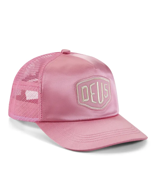 Paris Shield Trucker Cap - Mauve Glow made by Deus Ex Machina