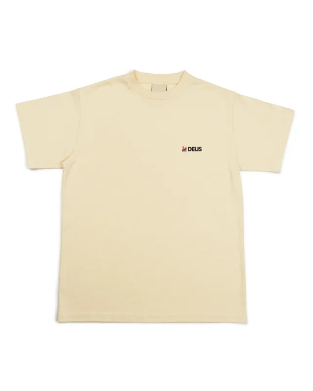 Foxtrot Tee - Bone White made by Deus Ex Machina