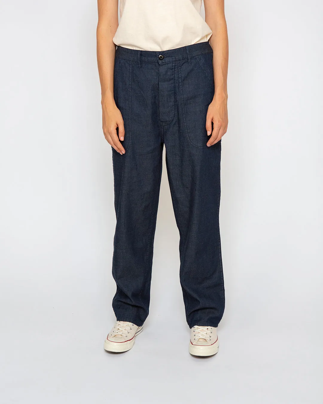 Eleanor Pant (Relaxed Fit) - Dark Indigo sold by Deus Ex Machina