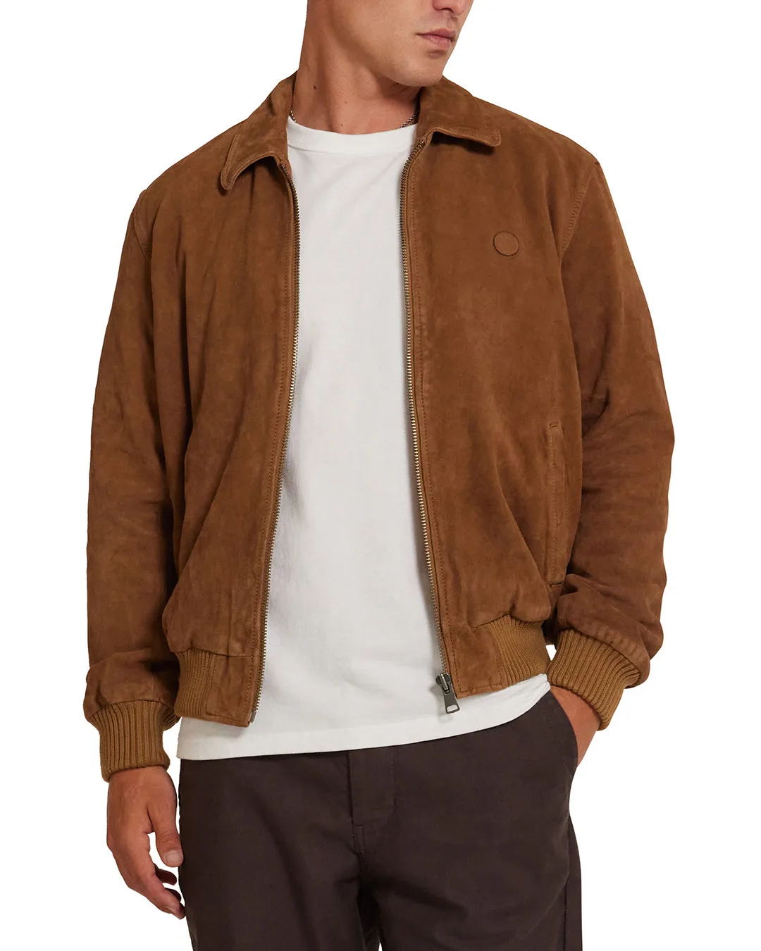 Sandstorm Suede Jacket - Brown sold by Deus Ex Machina