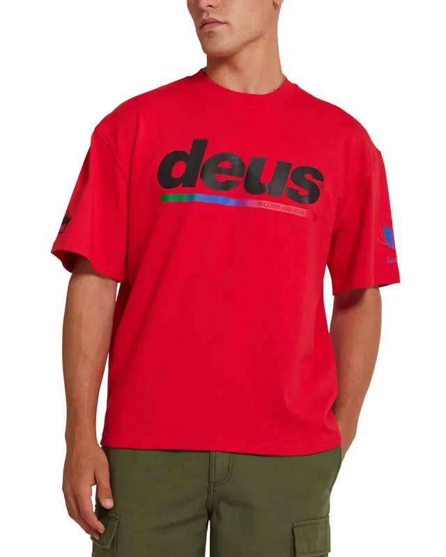 Dig U Tee - Race Red sold by Deus Ex Machina