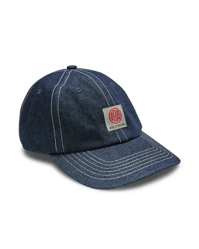 Ortiz Denim Cap - Dry Indigo sold by Deus Ex Machina