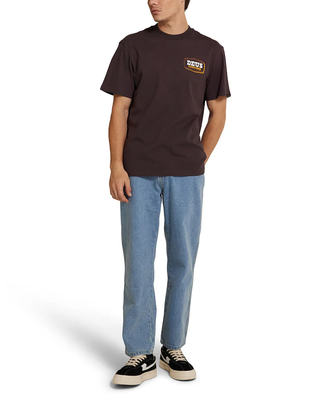 Buckle Up Tee - Choc Brown sold by Deus Ex Machina product image thumbnail 3