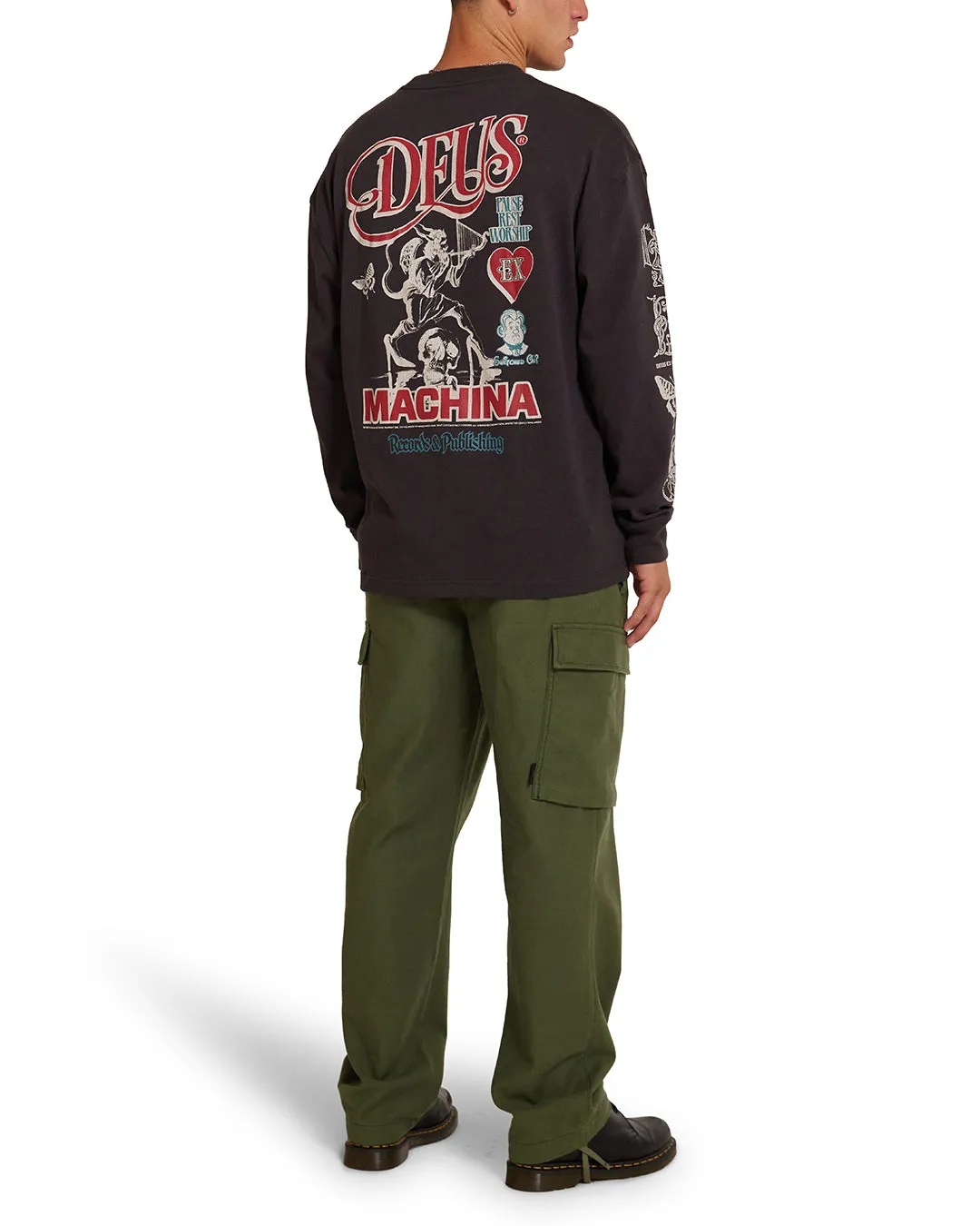 Divine Spark Long Sleeve Tee - Anthracite sold by Deus Ex Machina product image thumbnail 4