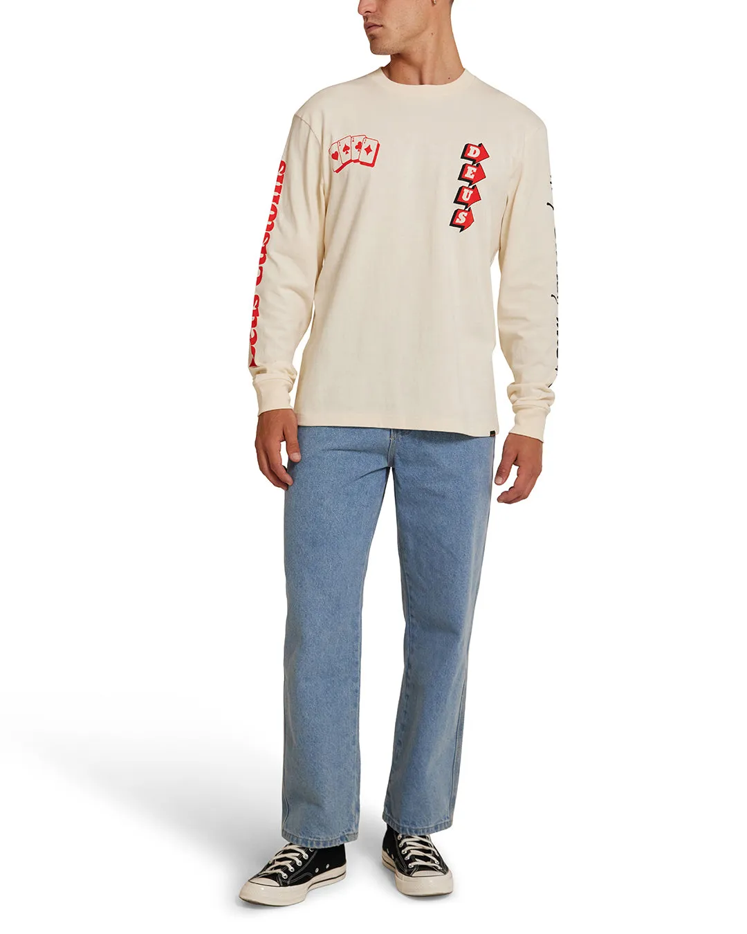 Way Off Long Sleeve Tee - Dirty White sold by Deus Ex Machina product image thumbnail 4