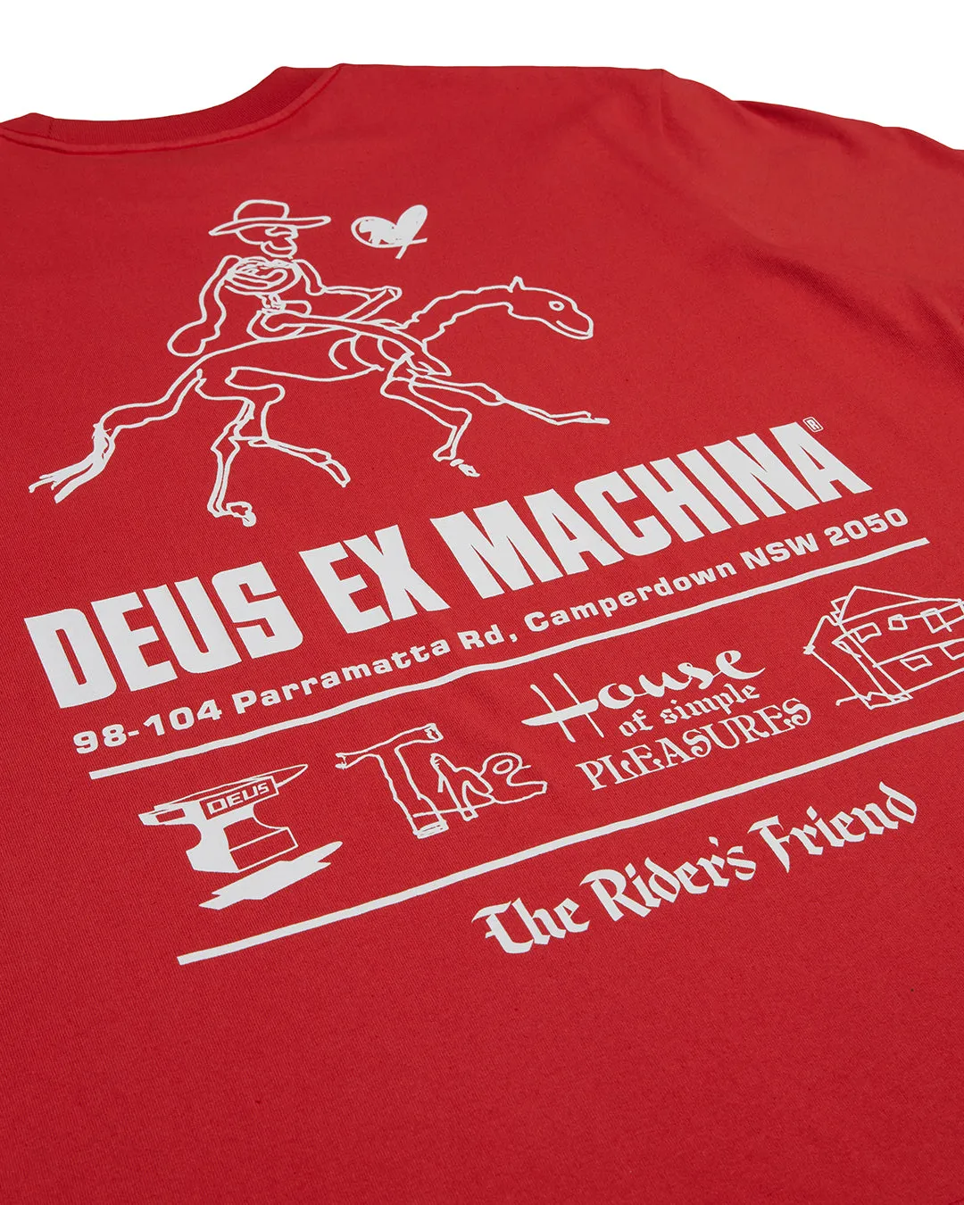 Camperdown Address Tee - Valiant Red sold by Deus Ex Machina product image thumbnail 5